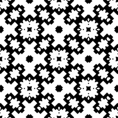 Seamless repeating pattern.  Black and white pattern for web page, textures, card, poster, fabric, textile.