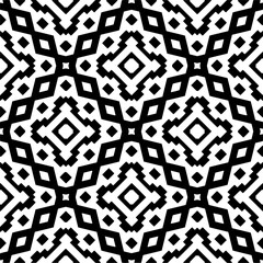 Seamless repeating pattern.  Black and white pattern for web page, textures, card, poster, fabric, textile.