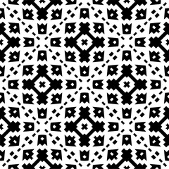 Seamless repeating pattern.  Black and white pattern for web page, textures, card, poster, fabric, textile.