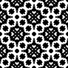 Seamless repeating pattern.  Black and white pattern for web page, textures, card, poster, fabric, textile.