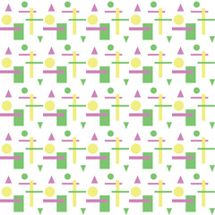 Fototapeta na wymiar geometric forms seamless pattern 