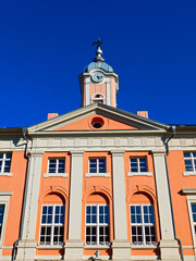 Fototapeta na wymiar Historisches Barock Rathaus aus dem 17ten Jahrhundert 