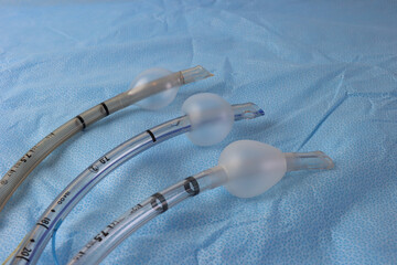 Three different tips of endotracheal tube cuff.