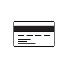 Credit card vector icon. Credit card flat sign design. Bank card symbol pictogram. UX UI icon  