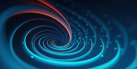 Modern digital abstract 3D background. Copy space. Based on Generative AI