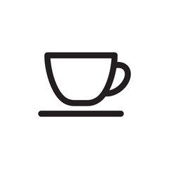 Cup of coffee vector icon. Mug vector icon. Cup of tea vector flat sign design. Cup symbol pictogram. UX UI icon