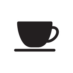 Cup of coffee vector icon. Mug vector icon. Cup of tea vector flat sign design. Cup symbol pictogram. UX UI icon