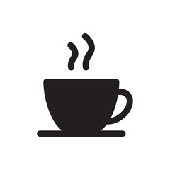 Cup of coffee vector icon. Mug vector icon. Cup of tea vector flat sign design. Cup symbol pictogram. UX UI icon