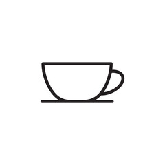 Cup of coffee vector icon. Mug vector icon. Cup of tea vector flat sign design. Cup symbol pictogram. UX UI icon