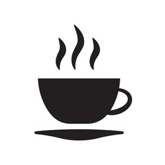 Cup of coffee vector icon. Mug vector icon. Cup of tea vector flat sign design. Cup symbol pictogram. UX UI icon