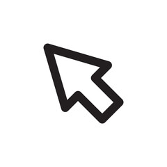 Computer arrow icon. Cursor flat sign design. Cursor vector icon. Click icon. Pointer symbol pictogram. UX UI icon