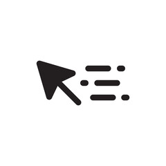 Computer arrow icon. Cursor flat sign design. Cursor vector icon. Click icon. Pointer symbol pictogram. UX UI icon