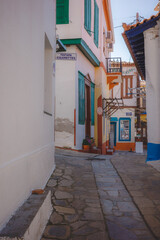 A narrow village path