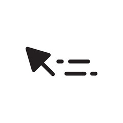Computer arrow icon. Cursor flat sign design. Cursor vector icon. Click icon. Pointer symbol pictogram. UX UI icon