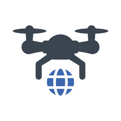 Travel drone icon