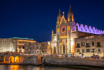 Fototapeta na wymiar View of Saint Julian, Malta