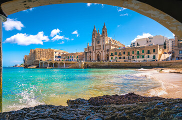 View of Saint Julian, Malta - obrazy, fototapety, plakaty