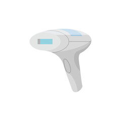 Laser hair removal tool icon flat vector illustration isolated on my white.