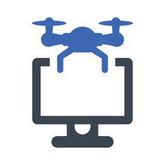 Drone monitoring icon