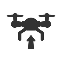Drone raise up icon