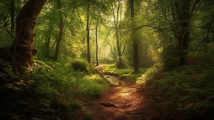 Obraz premium Forest Lake