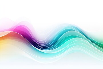 Fototapeta na wymiar Abstract iridescent holographic wave on isolated background. Liquid fluid colorful line, dynamic motion background