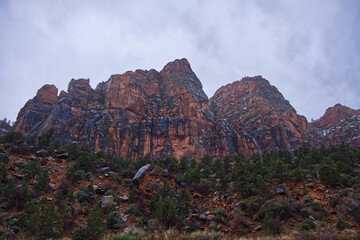 Mountains view in National Park Zion