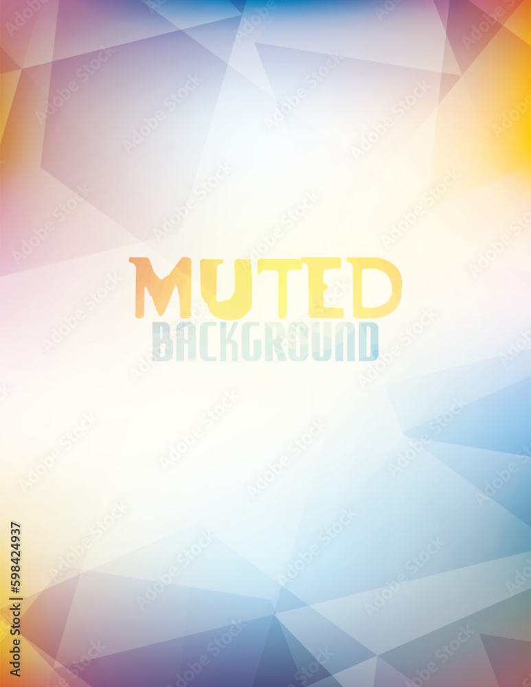 Poster Geometric background by muted colors. Vertical vector pattern