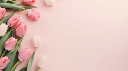 women's day background with flowers
