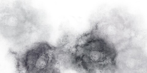 Abstract watercolor sky texture design, gray cloudy smoke or fog, painted in black and white. Decorative watercolor veins, splashes. 
