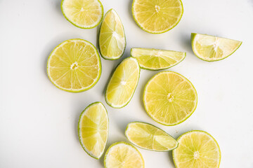lemon and lime, sliced