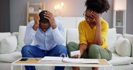 Family In Financial Trouble Having Stress Over Debt - Powered by Adobe