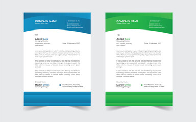 The Best And Most Exceptional, Wonderful Letterhead Design Template.  Modern Letterhead template. Flyer, Social Media, Email signature.
