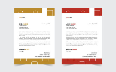 The Best And Most Exceptional, Wonderful Letterhead Design Template.  Modern Letterhead template. Flyer, Social Media, Email signature.
