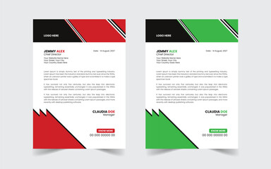 The Best And Most Exceptional, Wonderful Letterhead Design Template.  Modern Letterhead template. Flyer, Social Media, Email signature.
