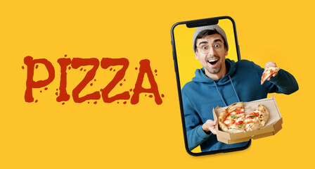 Modern smartphone isolated on white