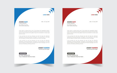 The Best And Most Exceptional, Wonderful Letterhead Design Template.  Modern Letterhead template. Flyer, Social Media, Email signature.
