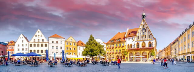 Markt, Altstadt, Amberg in der Oberpfalz, Deutschland 