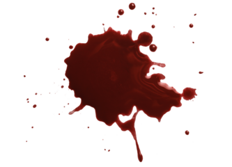 Blood drops cut out