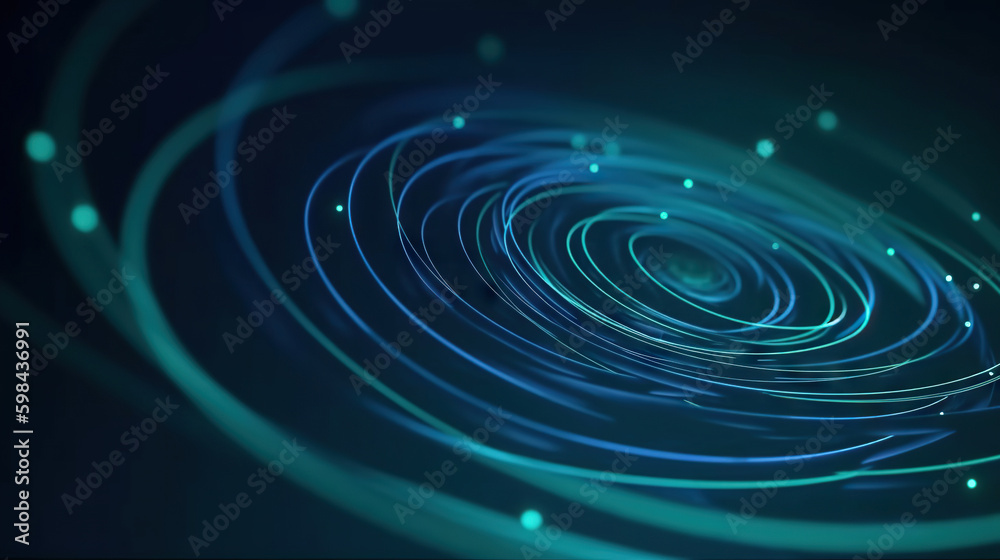 Poster modern digital abstract 3d background. copy space. based on generative ai