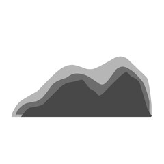 Seamless minimalist mountain vector pattern