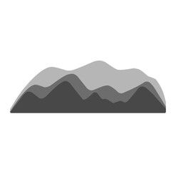 Seamless minimalist mountain vector pattern