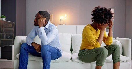 Sad Couple Family Problems And Divorce