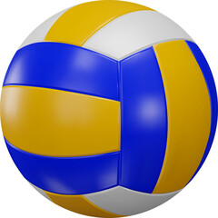 Isolated volleyball ball realistic illustration