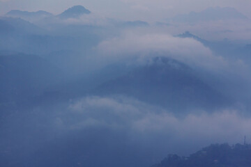 Obraz premium Mountains silhouette