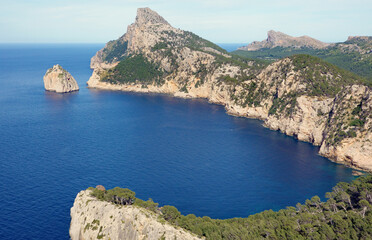 View from Mirador de Es Colomer, Peninsula de Formentor, Mallorca, Spain