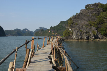Fototapeta premium Cat Ba island, Ha Long bay, Vietnam
