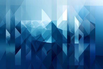 Obraz premium Geometric and calm digital background made of bluish and turquoise polygons and cubism. Style of dynamic compositions as light navy and light aquamarine. minimalistic yet sophisticated. Generative AI