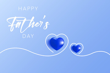 Happy Father's Day, Happy Father's Day Appreciation Vector Text, Father's Day Background, Father's Day Banner, Dad Appreciation, Banner Background for Posters, Flyers, Marketing