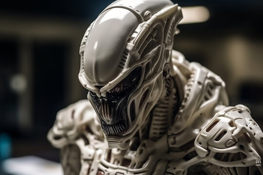 intelligent extraterrestrial, alien being or artificial intelligence robot. Generative AI
